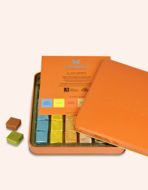 coffret 36 caramels métal